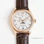 Swiss Clone Patek Philippe Complications Annual Calendar Rose Gold Gray Dial Watch 39mm